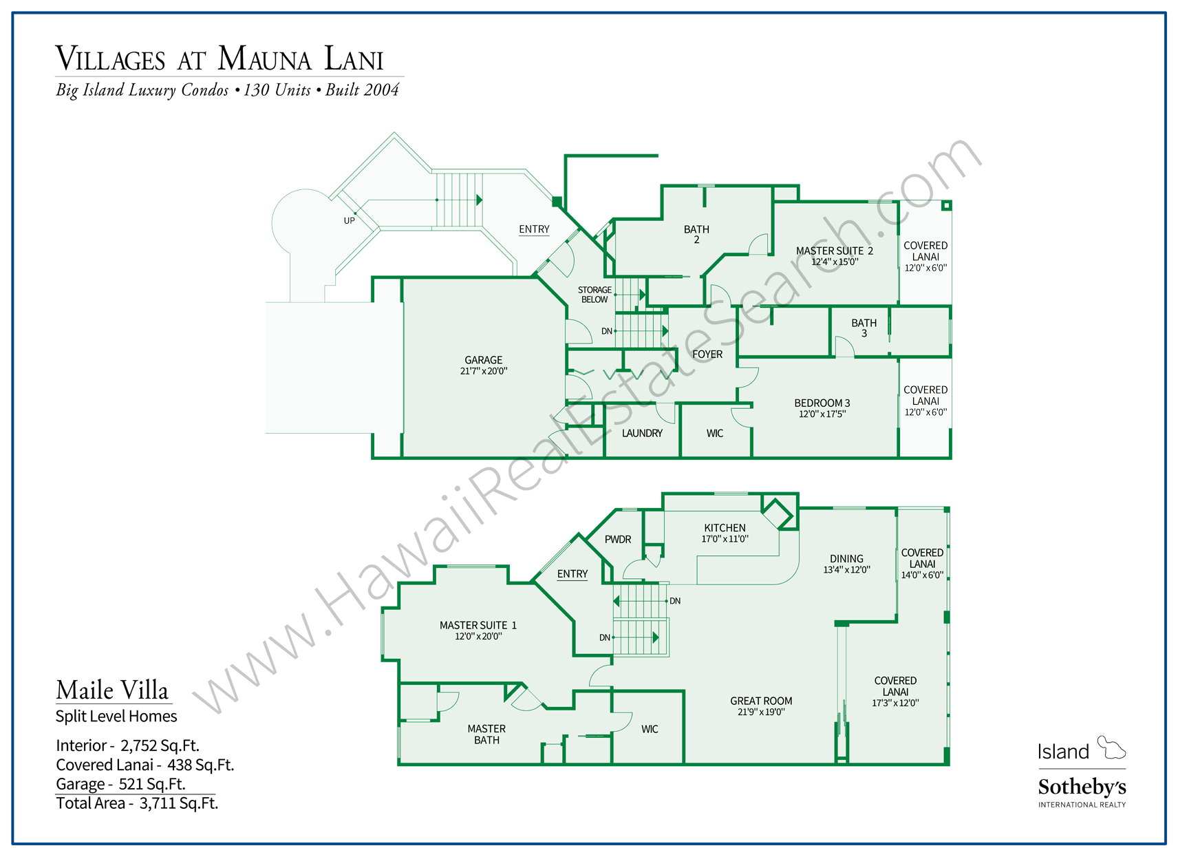 Villages at Mauna Lani Floor Plan 4